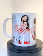 Personalized coffee mug, Father's Day gift, personalized with names, anniversary gift, gift for couples, images customized by the client.