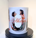 Personalized coffee mug, Father's Day gift, personalized with names, anniversary gift, gift for couples, images customized by the client.