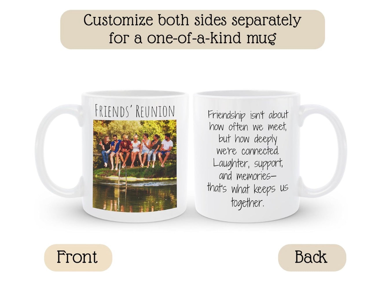 custom coffee Mug with photo, Personalized Mug 11oz with full color picture, Gift for Him & Her, Gift for Mom & Dad
