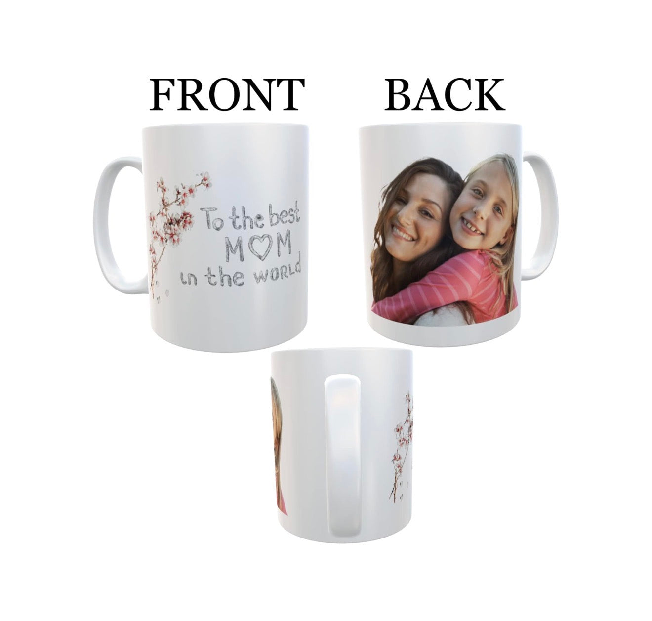 Personalized coffee mug, Father's Day gift, personalized with names, anniversary gift, gift for couples, images customized by the client.