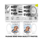 Taza de café personalizada con foto, taza de café con imagen personalizada, regalo de aniversario para él, taza con texto personalizable para hombres, regalo para papá